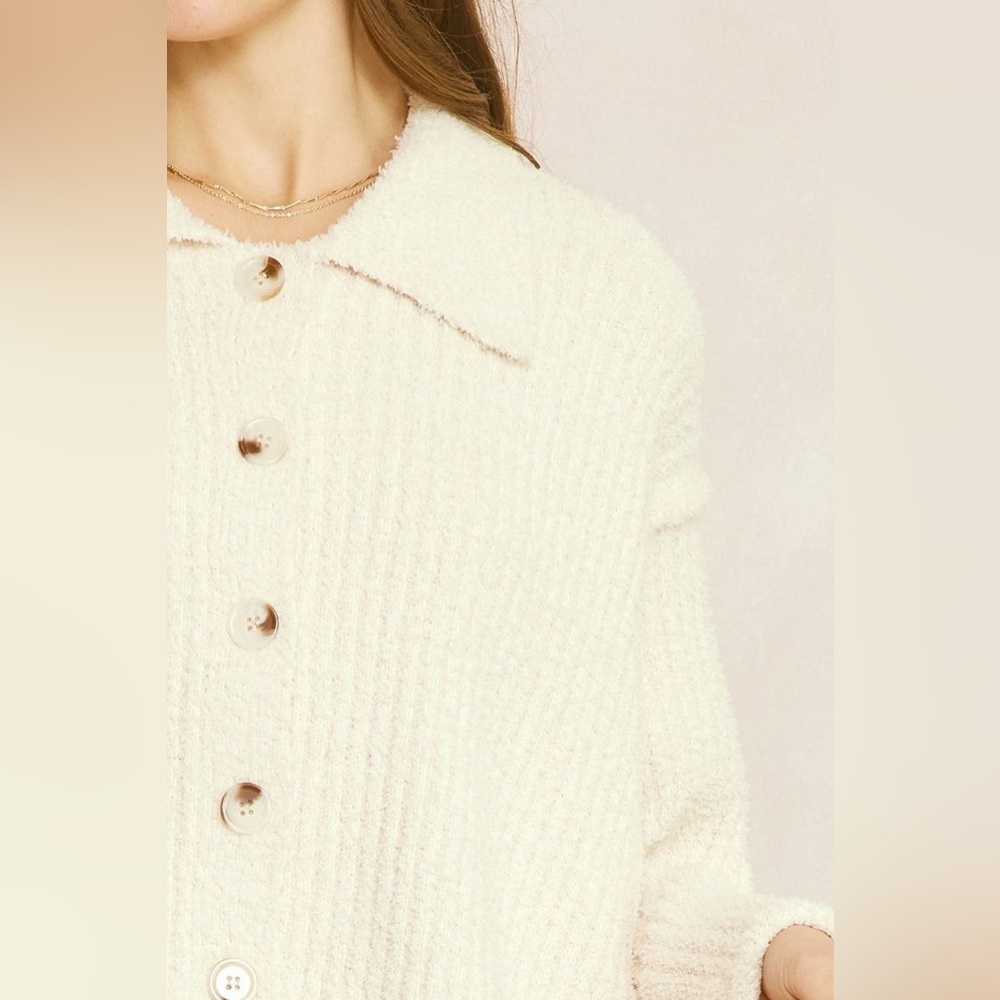 Entro Cozy Button Cardigan - Picture 3 of 5